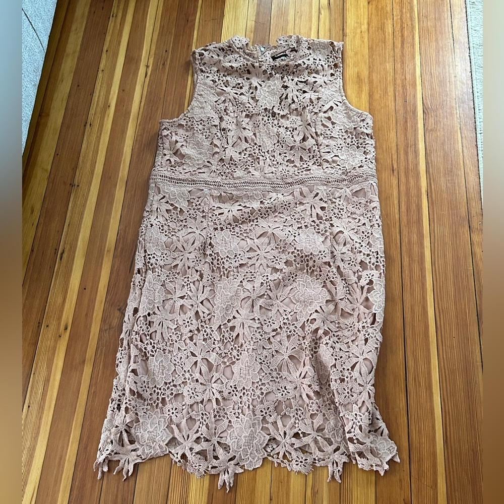 Pink flowery dress